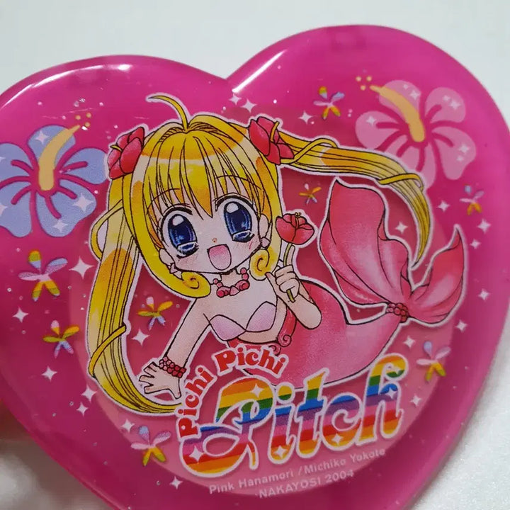 [BUNJANG] Peach Peach Pitchy 2004 Classic Comb Compact Mirror Nakayoshi Appendix / (고전문구) 피치피치핏치 2004년 고전 빗 거울 콤팩트 나카요시 부록