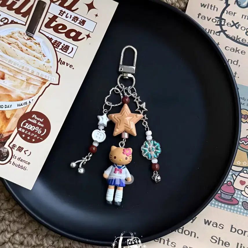 [BUNJANG] Long-Legged Kitty Keyring / 롱다리 키티 키링