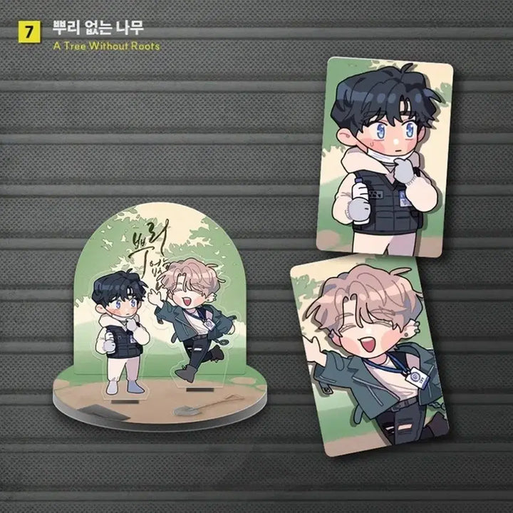 [BUNJANG] Roots Without Tree Resin Abak Pop-up Acrylic Stand / 뿌리없는나무 뿌나 레진 아밝팝업 캡슐아크릴스탠드