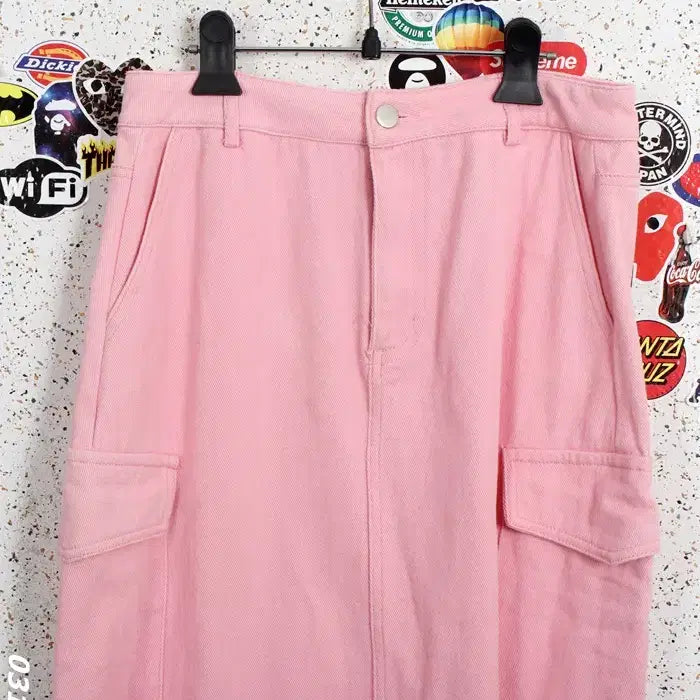 [BUNJANG] DEEPNY Pink Denim Skirt 16-107 / 여성28/ DEEPNY 핑크 데님스커트 16-107