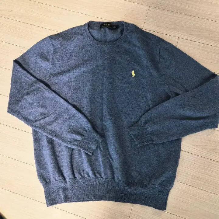 [BUNJANG] Polo Ralph Lauren Merino Wool Crewneck Knit Sweater / 폴로 랄프로렌 메리노 울 크루넥 니트 (블루/L)