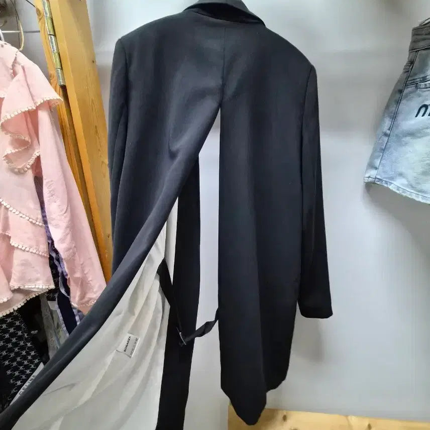 [BUNJANG] Celebrity Back Slit Spring/Autumn Long Jacket / celebrity 백트임 춘추 롱자켓