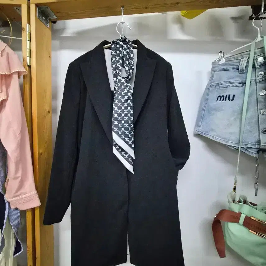 [BUNJANG] Celebrity Back Slit Spring/Autumn Long Jacket / celebrity 백트임 춘추 롱자켓