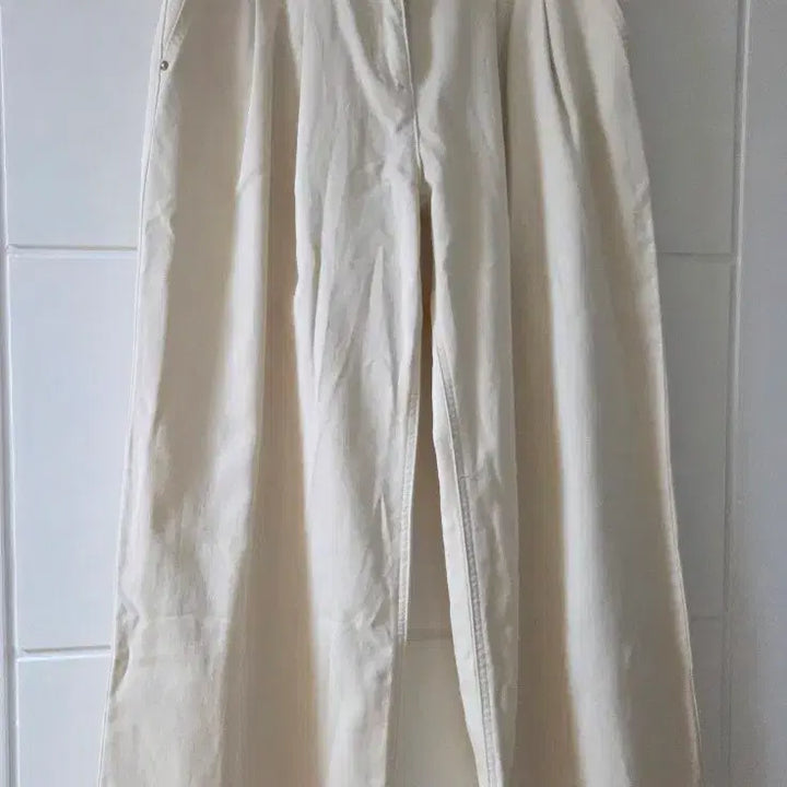 [BUNJANG] Zstudio Ivory Denim Pants / 지스튜디오 아이보리데님 새제품