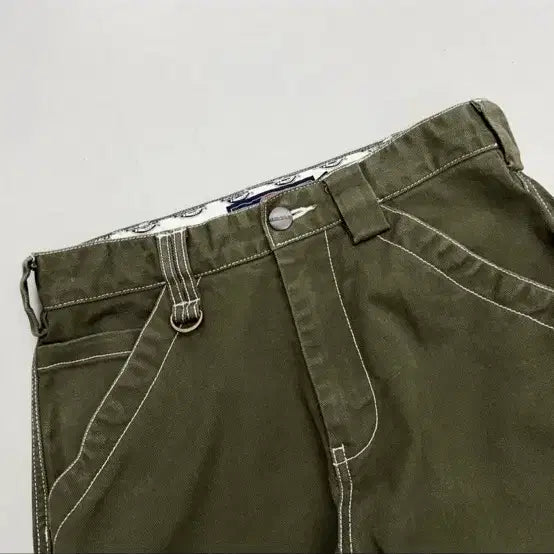 [BUNJANG] Dickies Carpenter Moss Green Stitch Work Pants / 디키즈 카펜터 모스그린 스티치 워크팬츠
