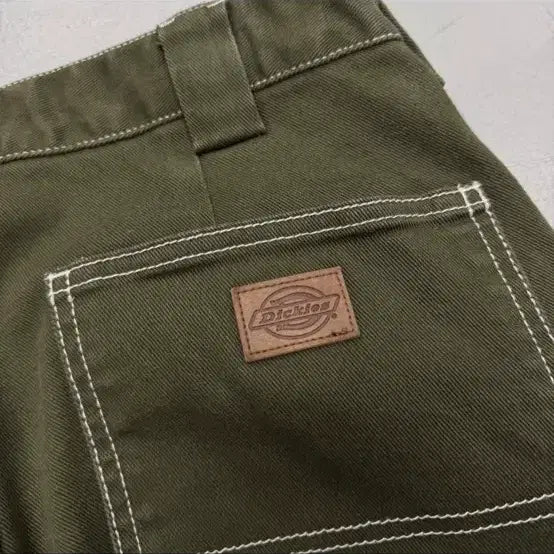 [BUNJANG] Dickies Carpenter Moss Green Stitch Work Pants / 디키즈 카펜터 모스그린 스티치 워크팬츠
