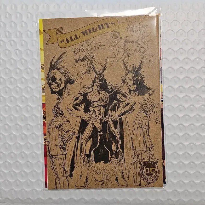 [BUNJANG] My Hero Academia All Might Postcard Set / 올마이트 엽서 4종 세트 영마이트 원화 설정화 미도리야