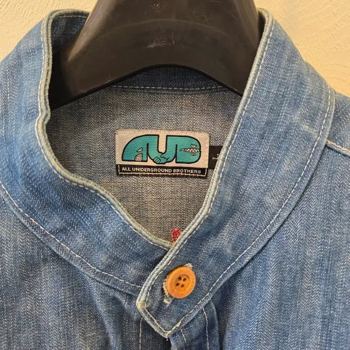 [BUNJANG] AUB Vintage Denim Shirt Cardigan Jacket / 빈티지 AUB 데님 셔츠 가디건 청자켓