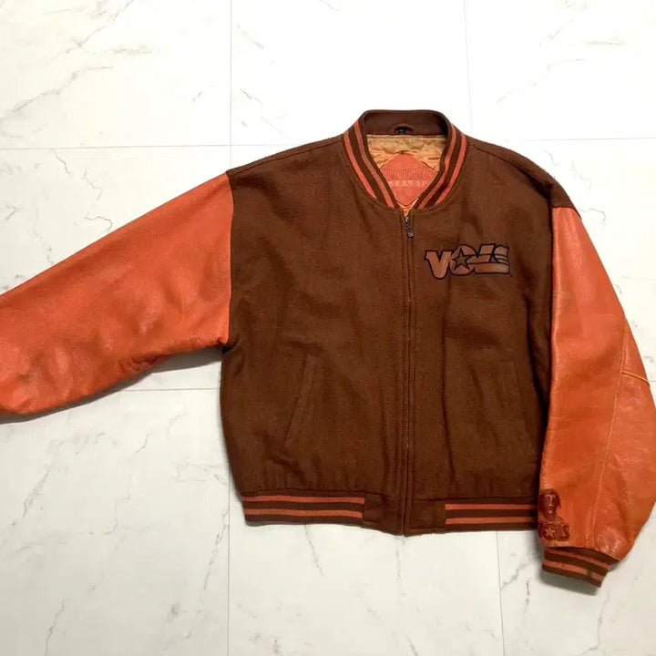 [BUNJANG] 80s-90s Gregory Stewart Tennessee Volunteers Varsity Jacket / 80-90s 테네시 Vols 소가죽 울 바시티 자켓 110-115