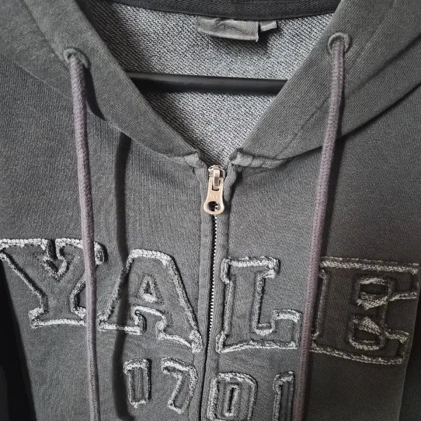 [BUNJANG] Yale Pigment Hoodie Charcoal S / 예일 피그먼트 후드집업 차콜 s