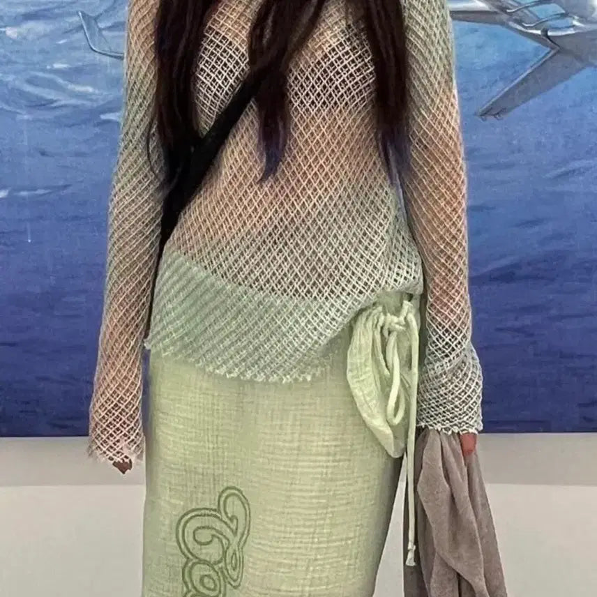 [BUNJANG] Openyy Sheer Top / openyy 시스루 탑