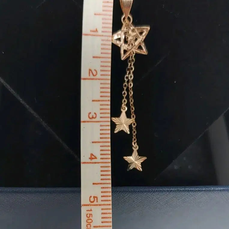 [BUNJANG] 14k Gold Necklace Lucky Star Pink Rose Gold / 새제품) 14k 목걸이 행운별 핑크,로즈골드