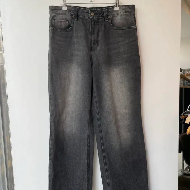 [BUNJANG] Musinsa Standard Washing Black Denim Jeans / 무신사스탠다드 워싱 블랙 데님