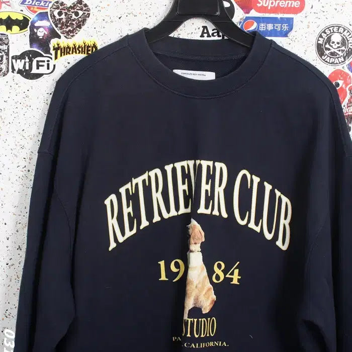 [BUNJANG] Vivastudio Retriever Sweatshirt M Navy / 남성M/ 비바스튜디오 리트리버 맨투맨NV 16-127