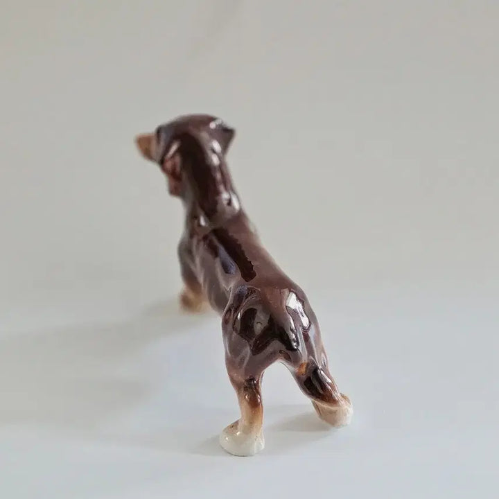 [BUNJANG] Vintage Dachshund Ceramic Figurine / 빈티지 닥스훈트 강아지 도자기 피겨린