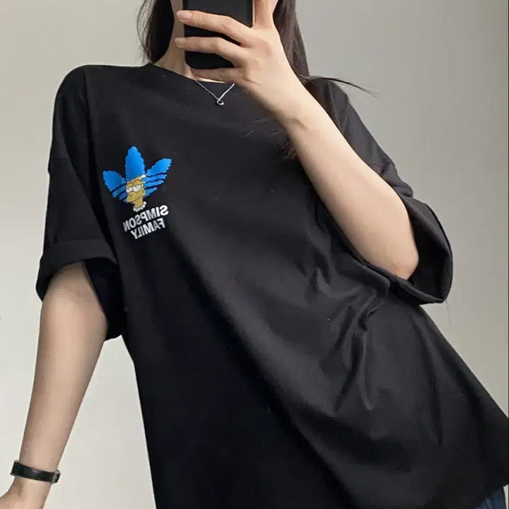[BUNJANG] The Simpsons Family Short Sleeve T-shirt / 심슨 패밀리 반팔 티셔츠