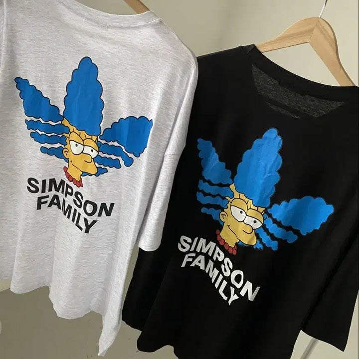 [BUNJANG] The Simpsons Family Short Sleeve T-shirt / 심슨 패밀리 반팔 티셔츠