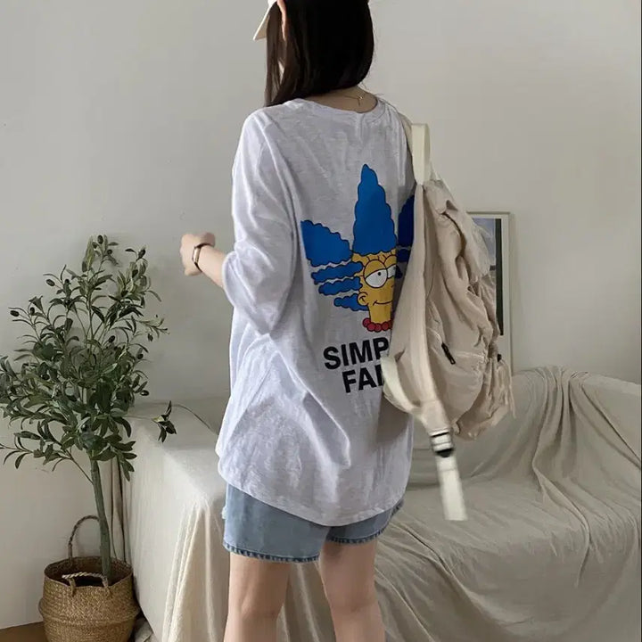 [BUNJANG] The Simpsons Family Short Sleeve T-shirt / 심슨 패밀리 반팔 티셔츠