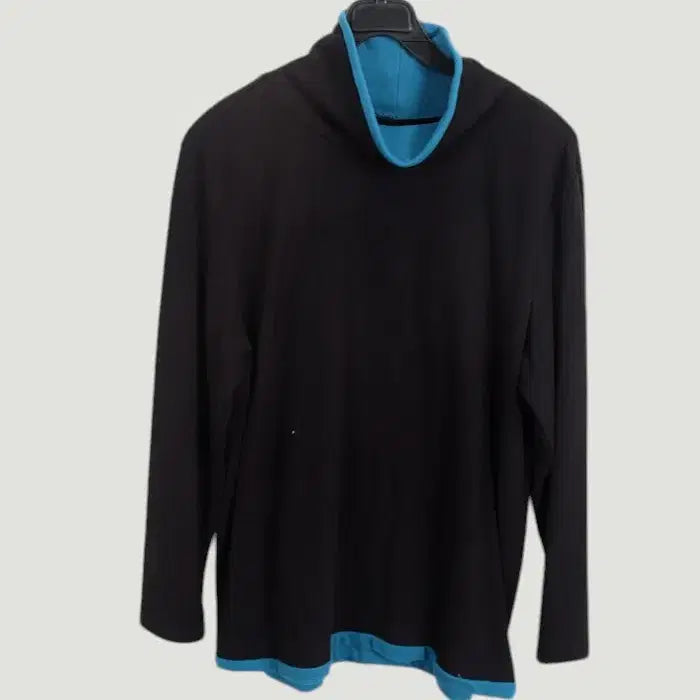 [BUNJANG] MESI J Black Turtleneck T-Shirt Women&