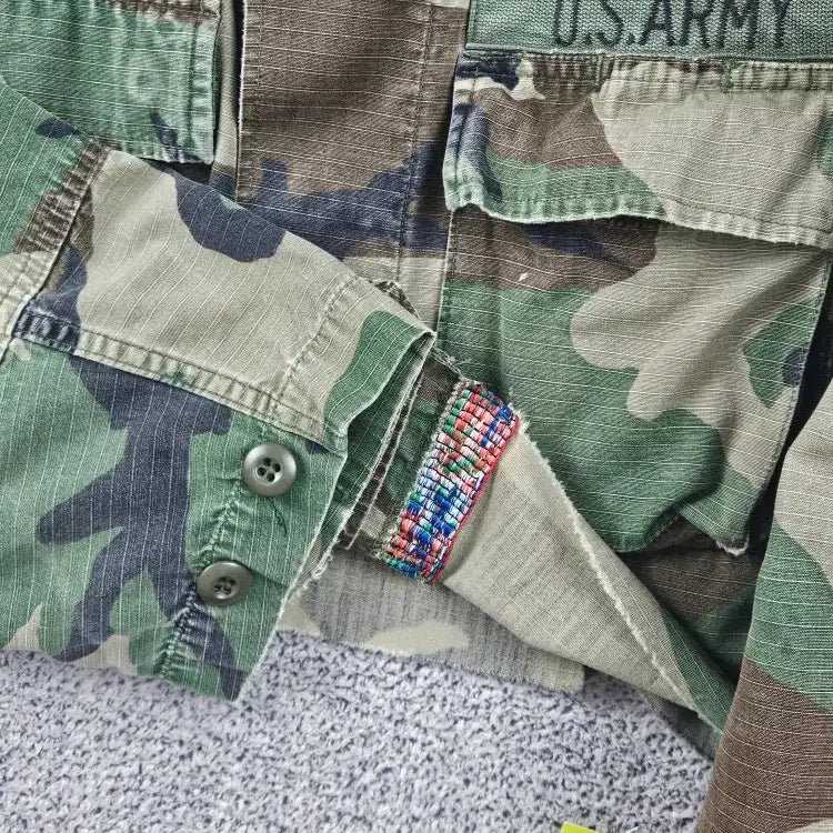 [BUNJANG] US Army Custom Cropped Combat Field Shirt (M) / US ARMY 크롭 커스텀 컴뱃 필드 셔츠 ( M ) / 11623