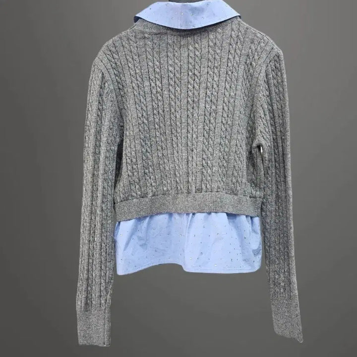 [SOLD OUT] 산드로 로스 캐시미어 셔츠 니트~새상품