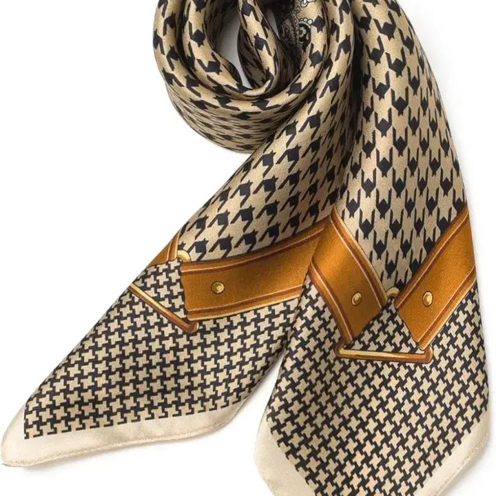 [BUNJANG] Houndstooth Paisley Pattern Scarf / 하운드투스/페이즐리 패턴 스카프(새상품)