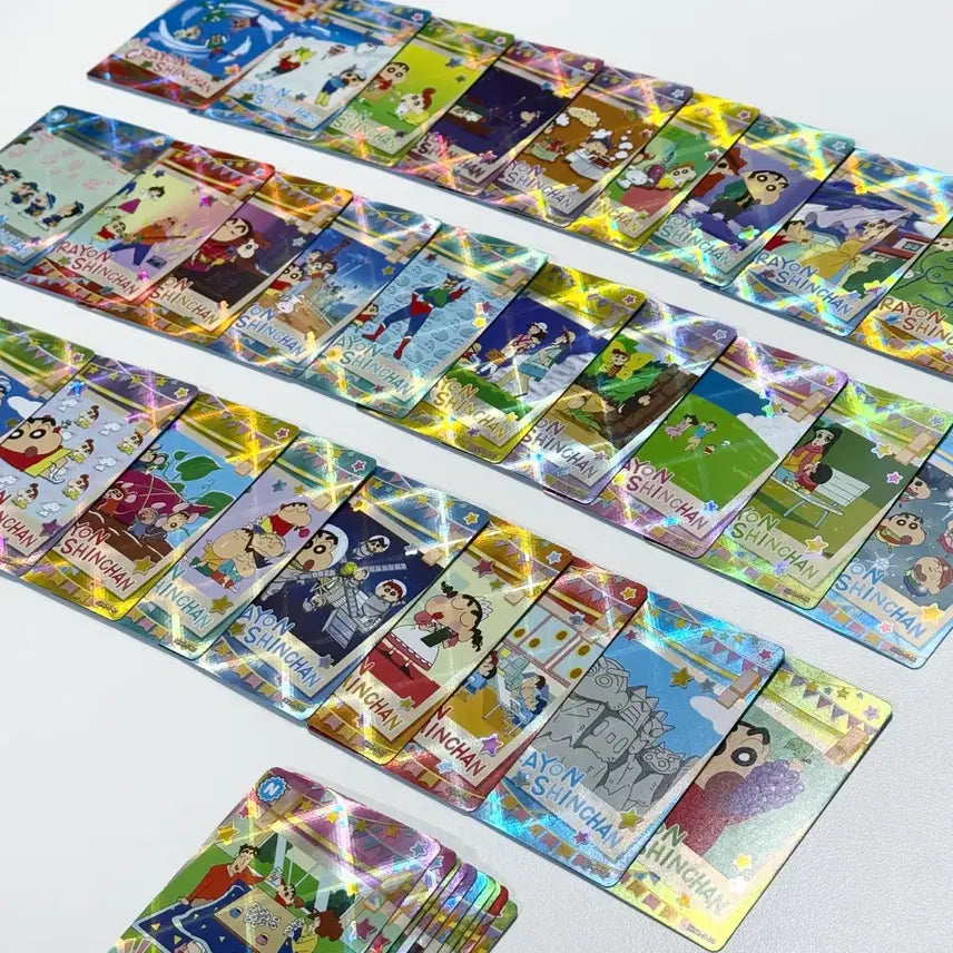 [BUNJANG] Crayon Shin-chan Official Trading Card Bundle Set / 77장 올클) 짱구 트레카 공식 랜덤 카드 포카 액션가면 부리부리 극장판