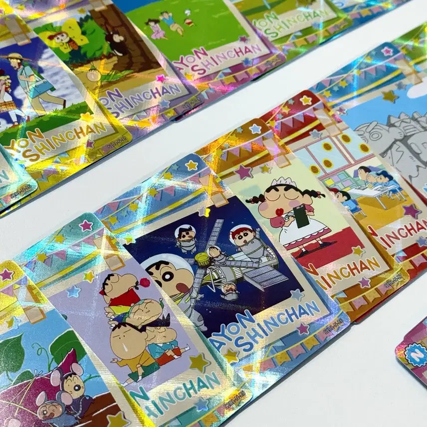 [BUNJANG] Crayon Shin-chan Official Trading Card Bundle Set / 77장 올클) 짱구 트레카 공식 랜덤 카드 포카 액션가면 부리부리 극장판