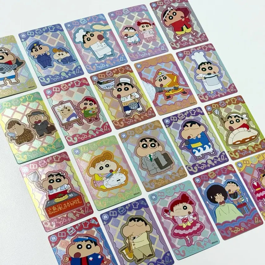 [BUNJANG] Crayon Shin-chan Official Trading Card Bundle Set / 77장 올클) 짱구 트레카 공식 랜덤 카드 포카 액션가면 부리부리 극장판