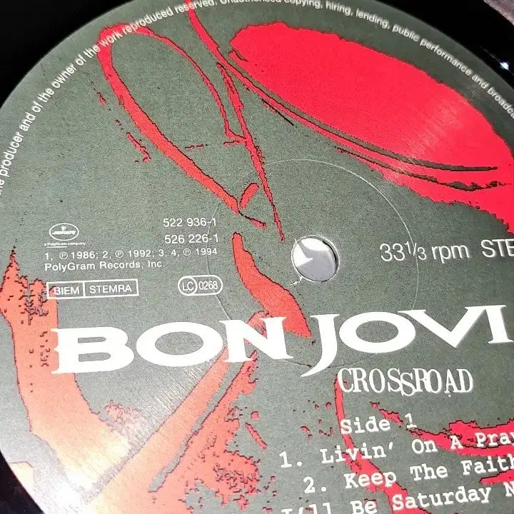 [BUNJANG] Bon Jovi Best Early LP / 본조비 베스트 초반 lp
