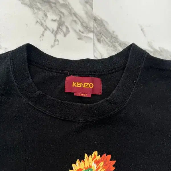 [BUNJANG] Kenzo Flower Printed Long Sleeve T-shirt / 겐조 플라워 프린팅 긴팔 티셔츠