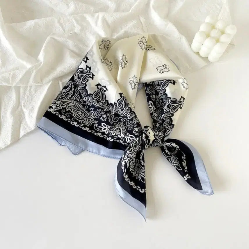 [BUNJANG] Paisley Pattern Scarf / 페이즐리 스카프(새상품)