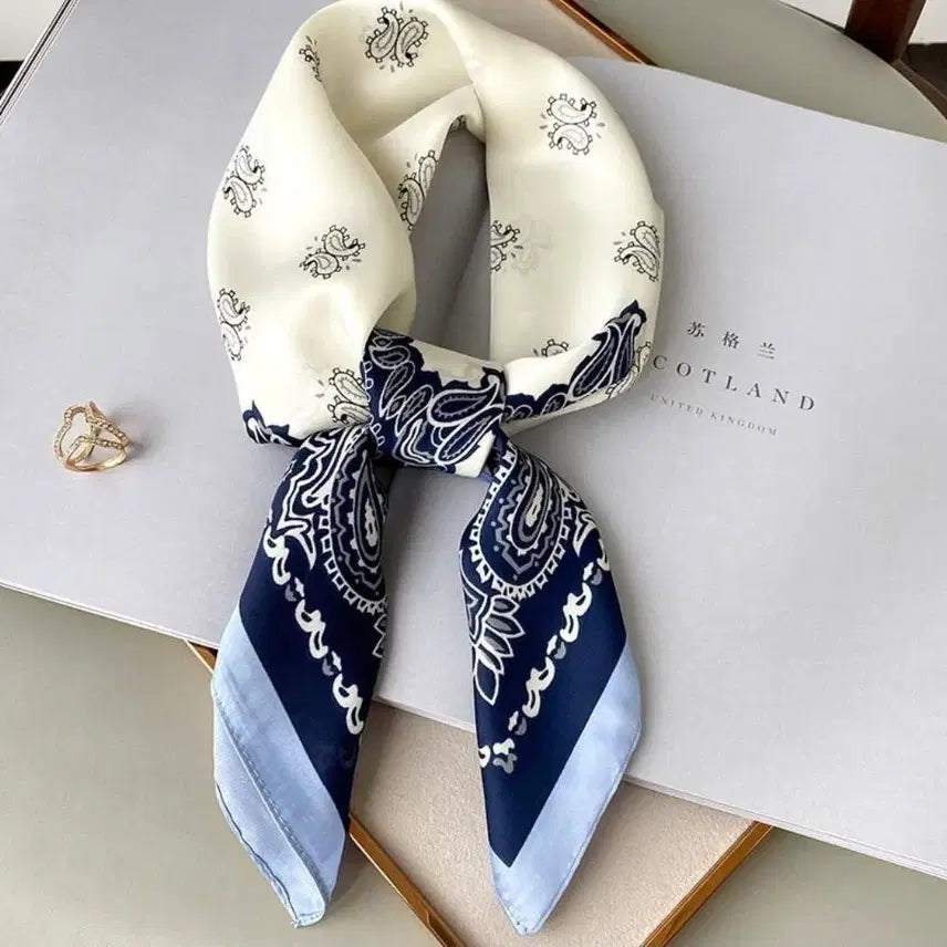 [BUNJANG] Paisley Pattern Scarf / 페이즐리 스카프(새상품)