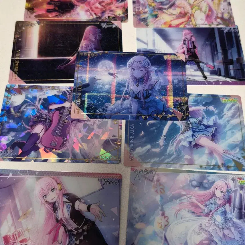 [BUNJANG] Vocaloid Project Sekai Megurine Luka Wafer Card Bundle Set / 보컬로이드 프세카 메구리네 루카 웨하스 메탈카드 지류 판매