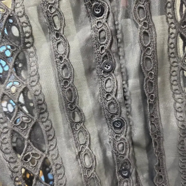 [BUNJANG] JULL LOG Black Lace Sleeveless Dress / JULL LOG 줄로그 블랙 레이스 민소매 원피스 F