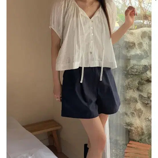 [BUNJANG] French of Frappe Black Blouse / (새상품) 프렌치오브 프라페 블라우스