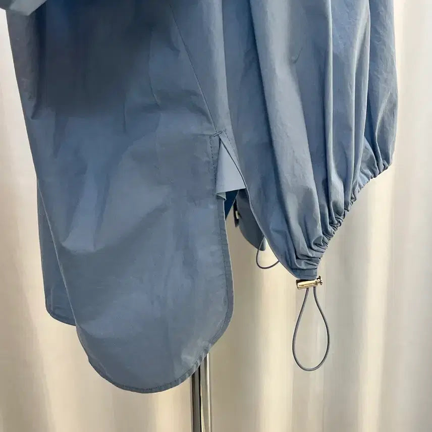 [BUNJANG] System Cotton Half Zip Anorak Blouse Blue / 네고x21년한섬 SYSTEM 시스템 하프집업 코튼 아노락 블루 82(5