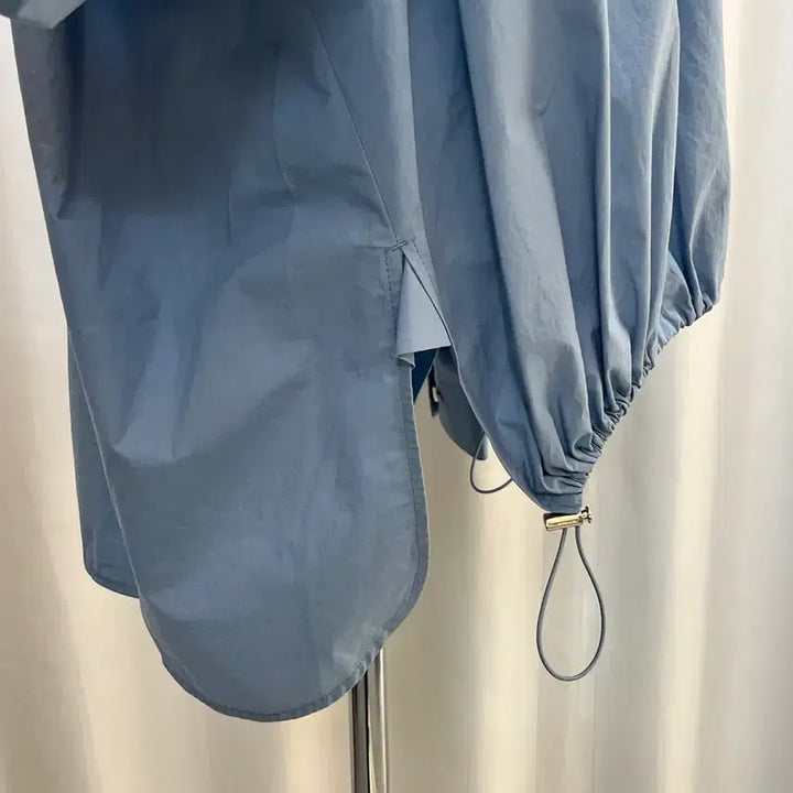 [BUNJANG] System Cotton Half Zip Anorak Blouse Blue / 네고x21년한섬 SYSTEM 시스템 하프집업 코튼 아노락 블루 82(5