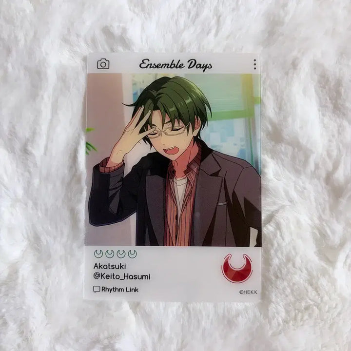[BUNJANG] Ensemble Stars Keito Hasumi Akatsuki Clear Card / 앙스타 에모카 2탄 하스미 케이토 홍월 클리어카드 클카 인스타풍 카드