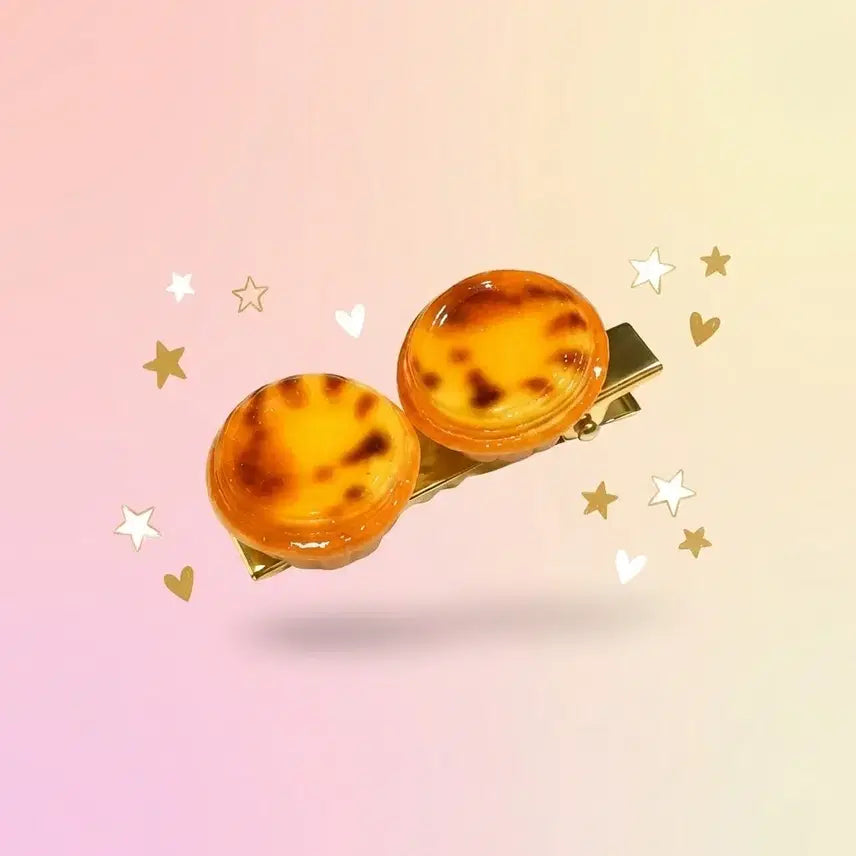 [BUNJANG] NCT WISH Jaehee Sakuya Egg Tart Hairpin / 엔시티위시 마카오 재희 사쿠야 에그타르트 헤어핀