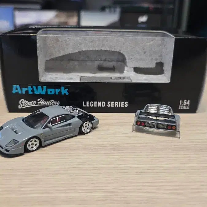 [SOLD OUT] 1:64 스탠스헌터 페라리 F40 LM 그레이 다이캐스트 생산하자품
