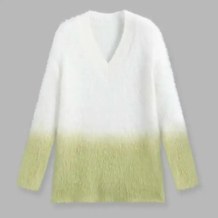 [BUNJANG] Green Patch Knit Sweater / 그린 니트 스웨터