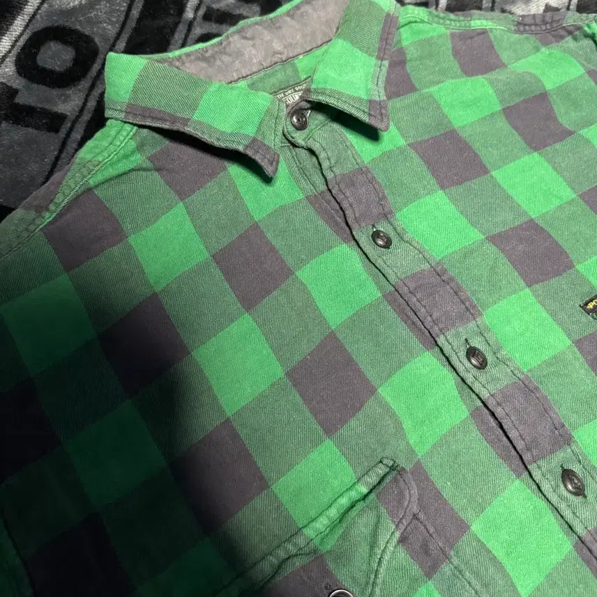 [BUNJANG] Polo Country Ralph Lauren Check Shirt Green / 폴로 컨트리 랄프 로렌 체크 셔츠 그린