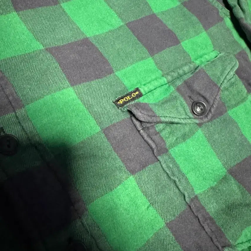 [BUNJANG] Polo Country Ralph Lauren Check Shirt Green / 폴로 컨트리 랄프 로렌 체크 셔츠 그린