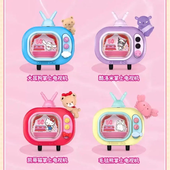 [BUNJANG] Sanrio Hello Kitty 50th Anniversary TV Assembly Figure Set / 산리오 헬로키티 50주년 TV 조립 피규어 쿠로미 시나모롤 딩구리데이즈