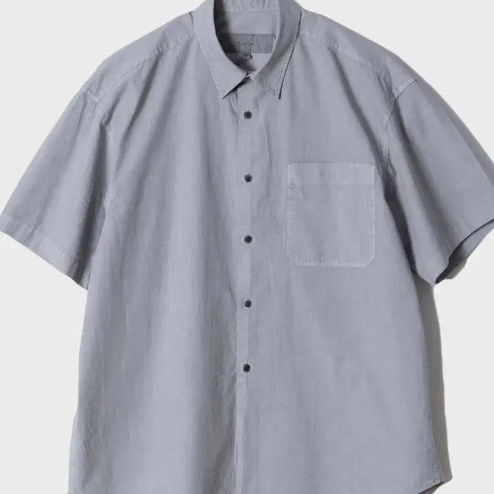 [BUNJANG] First Floor Dyed Short-Sleeved Shirt Concrete Gray / [46] 퍼스트플로어 다이드 반팔셔츠 콘크리트 그레이