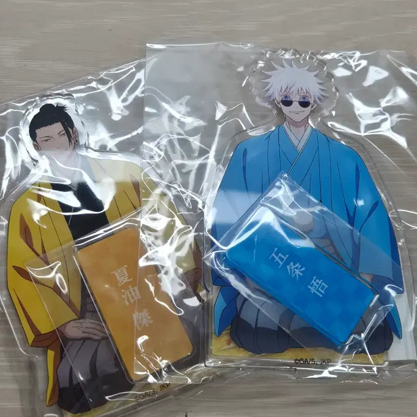 [BUNJANG] Jujutsu Kaisen Gojo Geto Acrylic Stand Bundle Set / (미개봉 현물)주술회전 키테 고죠 게토 신년 기모노 아크릴 회옥옥절(일괄