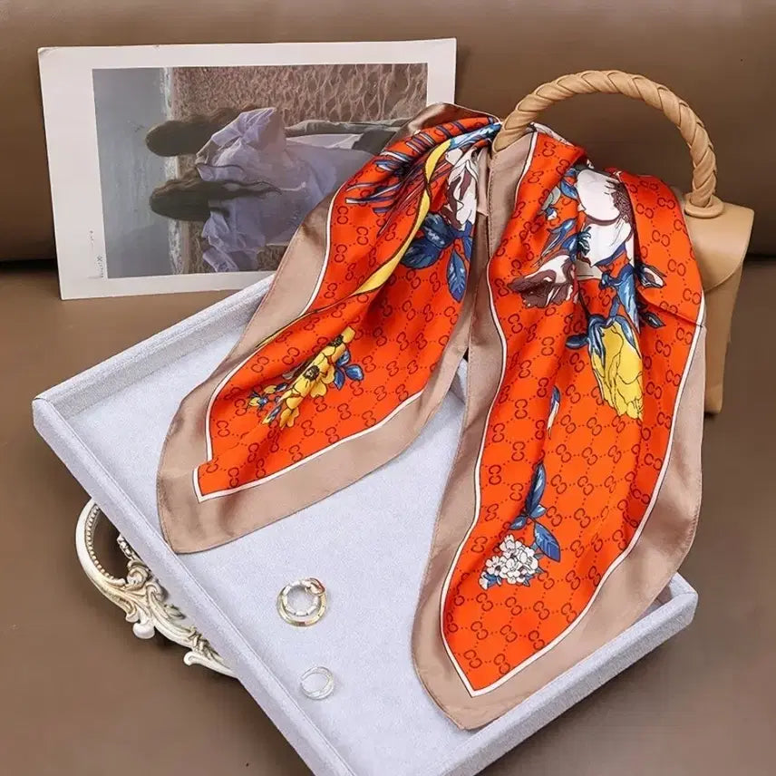 [BUNJANG] Patterned Scarf / 패턴 스카프 (새상품)