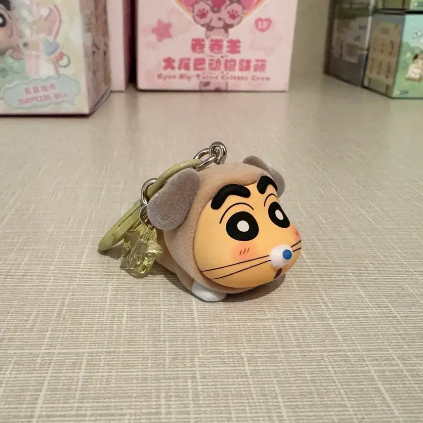 [BUNJANG] EAKI Baby Jjangu Flocked Figure Keyring / 정품)EAKI 베이비 짱구 플로키 피규어 키링 미개봉 새상품 판매