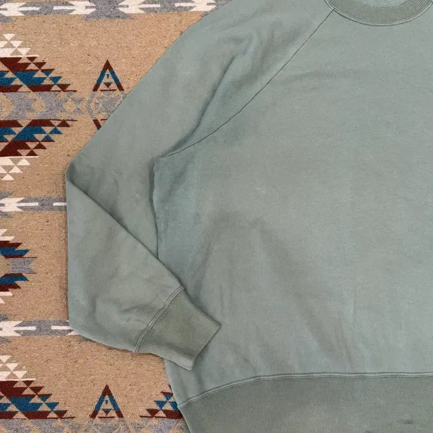 [BUNJANG] A.PRESSE Vintage Lightweight Sweatshirt Green / [3] 아프레쎄 빈티지 라이트 웨이트 스웻셔츠 그린 -26ss
